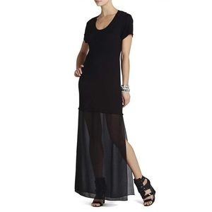 BCBGMAXAZRIA Cassia Short-Sleeve Maxi Dress - XS